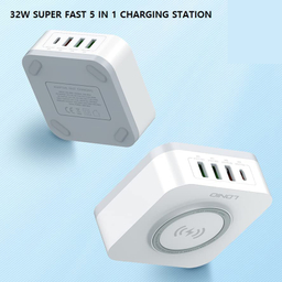 شارژر رومیزی بی سیم 32W الدینیو مدل AW004