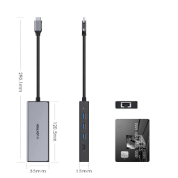 هاب 5 پورت USB-C لنشن مدل C25 HE