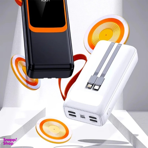 پاوربانک پی زد ایکس مدل V28 Fast Charge 22.5W Cabled ظرفیت 30000 میلی آمپر ساعت