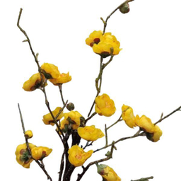 گل مصنوعی مدل شکوفه به رنگ زرد