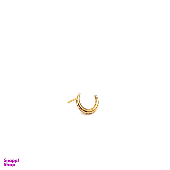 گوشواره طلا 18 عیار زنانه مدل ماه کد 128011