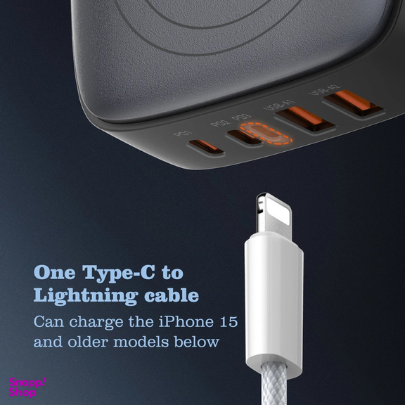 شارژر رومیزی الدینیو مدل GAN-6IN1-Q4010-140W