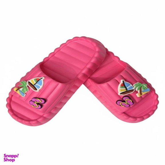 دمپایی زنانه طرح الیس سرگل رنگ صورتی