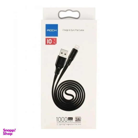 کابل تبدیل USB به Lightning راک مدل RCB0739 طول 1 متر