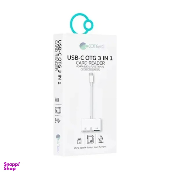 مبدل USB-C به USB و کارت‌ خوان کوتتسی مدل 33020