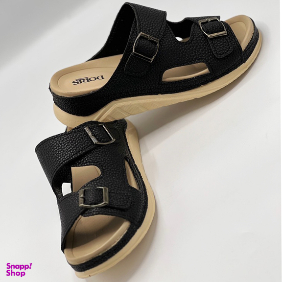 صندل زنانه دوریس مدل شهبانو طبی رنگ مشکی