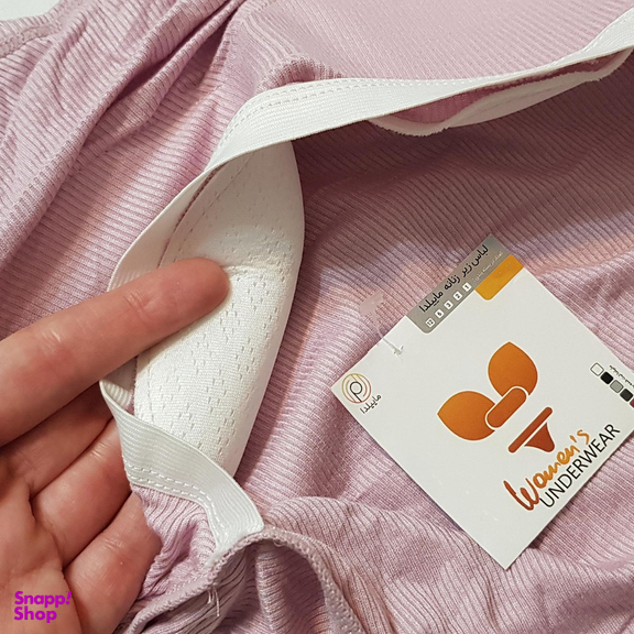 کراپ تاپ زنانه ماییلدا مدل پد ثابت کد 5258-241 رنگ یاسی