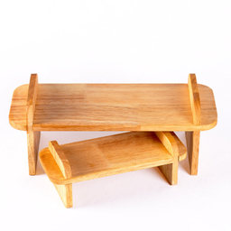 استند چوبی دکوری پایه گرد مدل پست