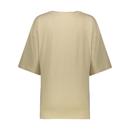 ست تیشرت و شلوار زنانه لوینت مدل alo کد 6404 رنگ کرم روشن