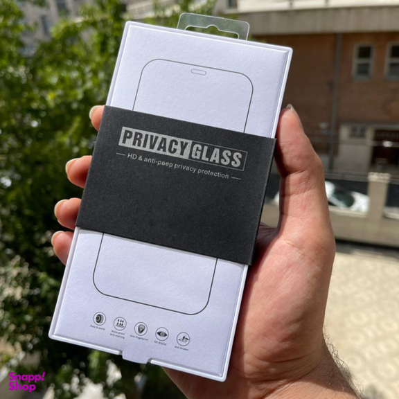 محافظ صفحه نمایش حریم شخصی کی زد دوو مدل Privacy مناسب برای گوشی موبایل اپل iPhone 15 Pro