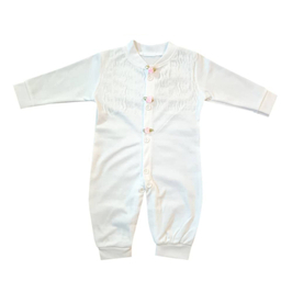 ست سرهمی و کلاه نوزادی مدل gool رنگ سفید