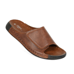 دمپایی راحتی مردانه شیما مدل پارس رنگ گردویی