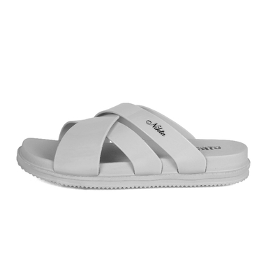 دمپایی زنانه نیکتا مدل رز رنگ طوسی