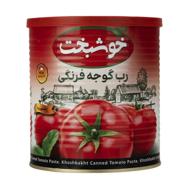 رب گوجه فرنگی خوشبخت وزن 800 گرم