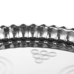 سینی مدل لب کنگره استیل کد 079