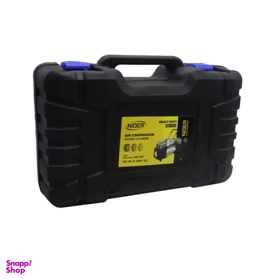 کمپرسور باد فندکی نیدر مدل YP-2CYLANDR-NDR-2250 مجموعه 13 عددی