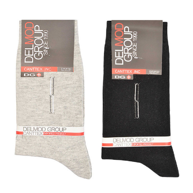 جوراب ساق بلند مردانه دل مد گروپ مدل 249008119 بسته دو عددی