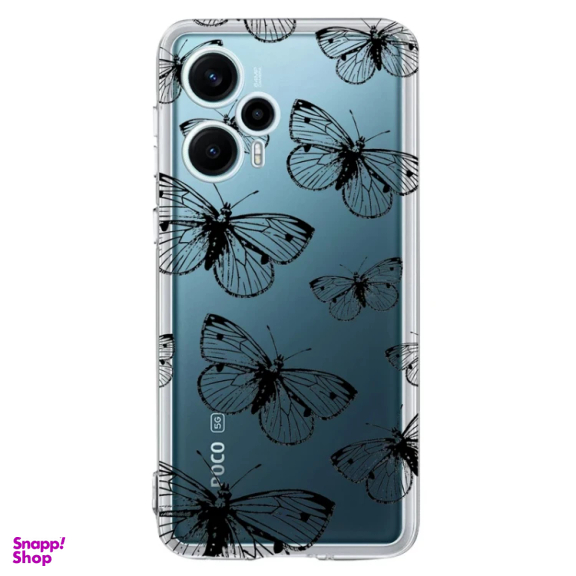 کاور گوشی موبایل مگافون طرح پروانه مدل C54-B مناسب شیائومی Poco F5