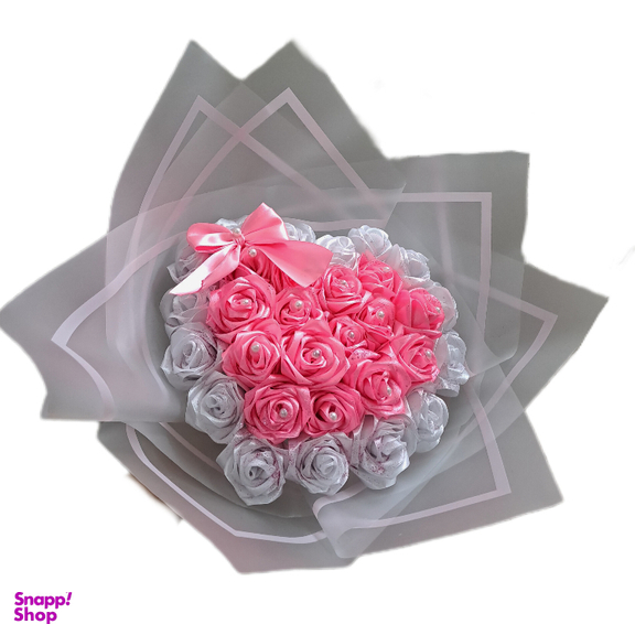 دسته گل مصنوعی طرح قلب مدل عروس