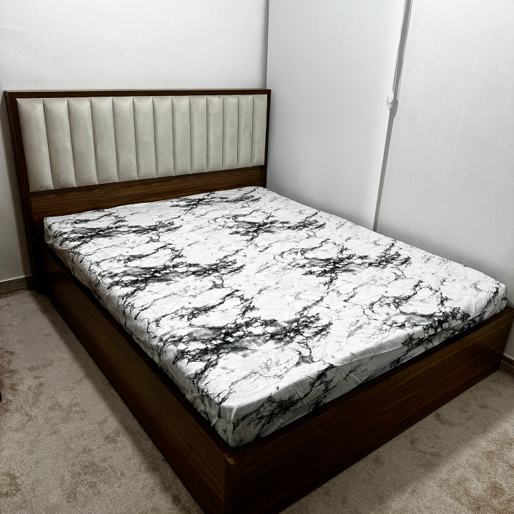 ملحفه 2 نفره ناتوسا مدل کشدار ابر و بادی سایز 180×200 سانتی متر