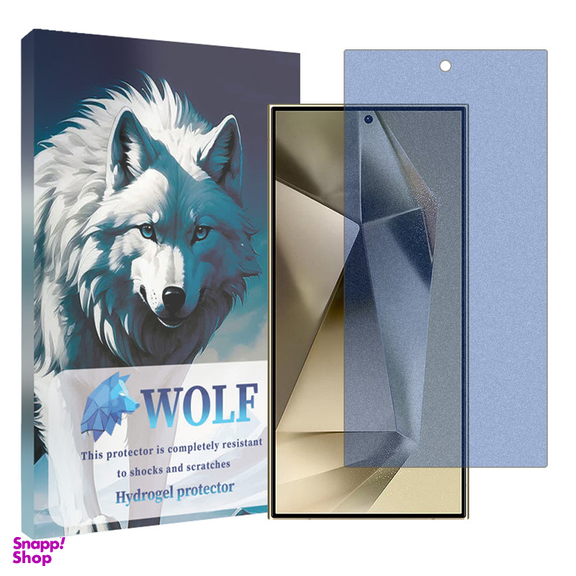 محافظ صفحه نمایش مات آنتی بلو ولف مدل Tough مناسب گوشی موبایل سامسونگ Galaxy S24 Ultra