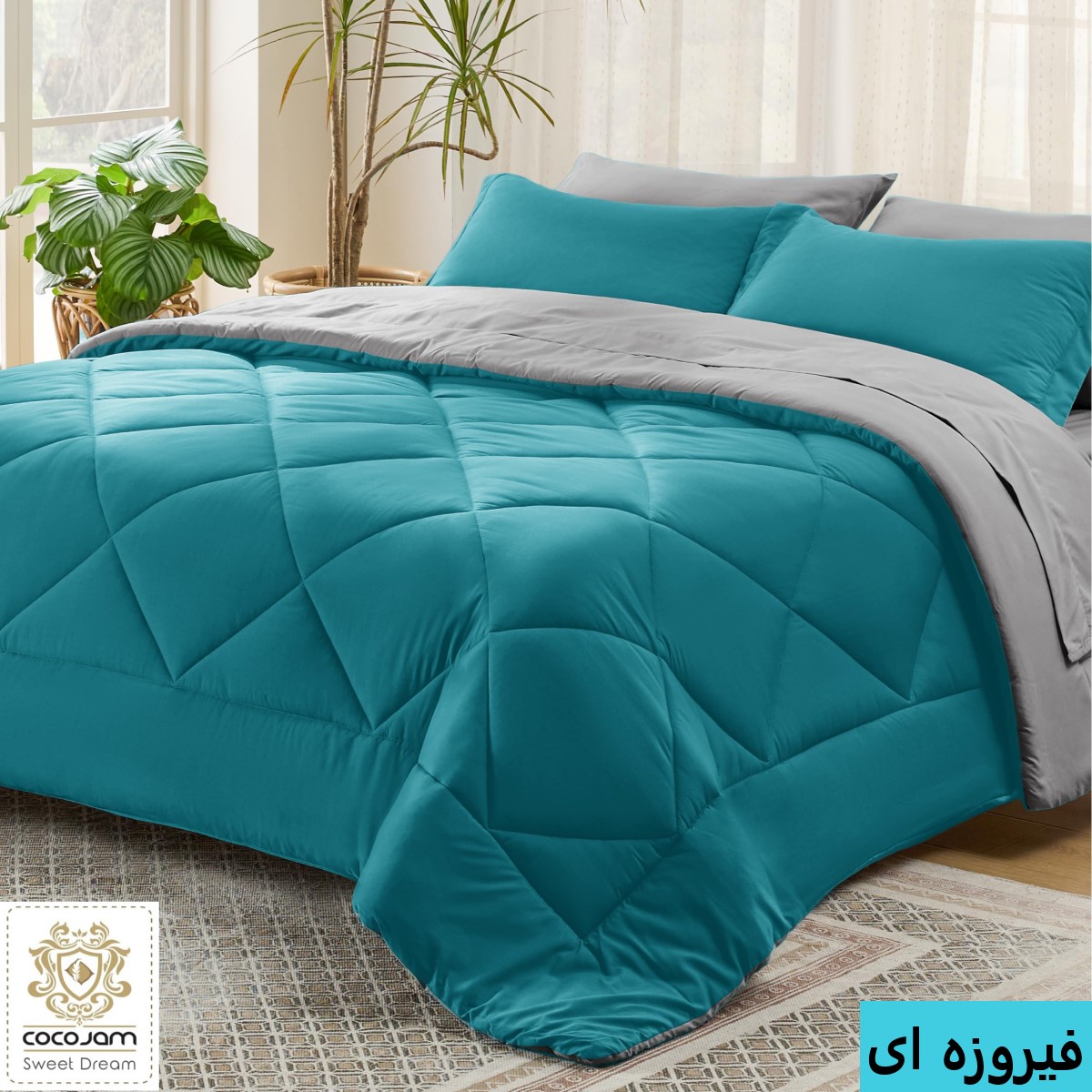 سرویس خواب کوکو جم مدل فرنو یک نفره 4 تکه