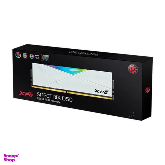 حافظه رم تک کاناله ای دیتا مدل Spectrix D50 3200MHz DDR4 CL16 Silver ظرفیت 32GB
