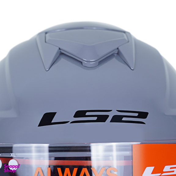 کلاه کاسکت فک متحرک ال اس تو مدل LS2 FF345 رنگ طوسی براق به همراه کاور