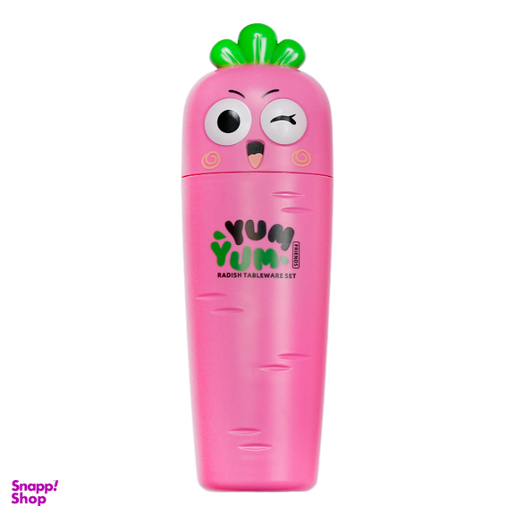 ست قاشق و چنگال کودک مدل YUM-101 به همراه قاب
