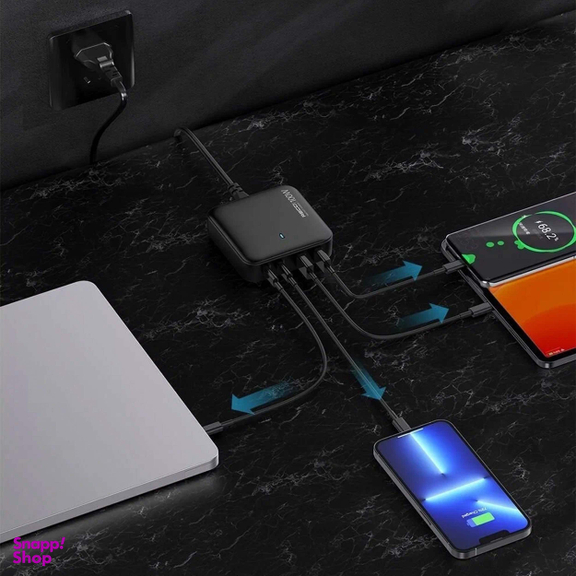 شارژر رومیزی فست شارژ 100 وات رسی مدل GaN Recci RC39