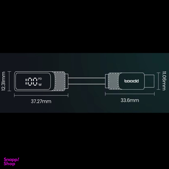 کابل USB-C توکی مدل 100W TQ-X49 طول 1 متر