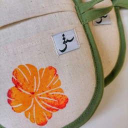 دستگیره هلالی مدل گل نارنجی