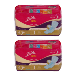 نوار بهداشتی شب تافته مدل maxi سایز ۶ بسته ۵ عددی مجموعه ۲ عددی