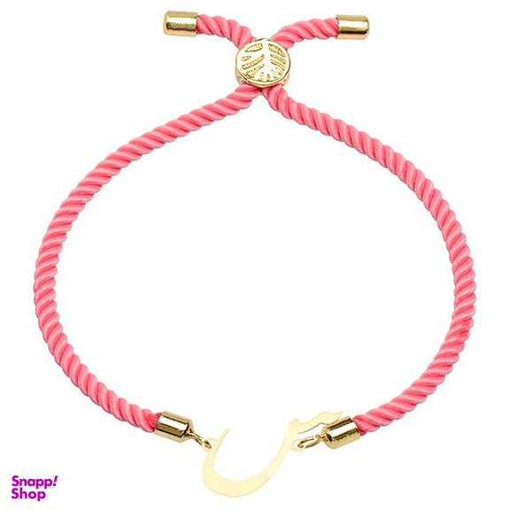 دستبند طلا 18 عیار دخترانه کرابو طرح حرف س مدل Krd1507