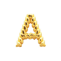 پلاک گردنبند طلا ۷۵۰ عیار زنانه سی دا مهر مدل حرف A