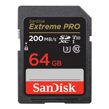 کارت حافظه SDXC سن دیسک مدل Extreme Pro V30 کلاس 10 استاندارد UHS-I U3 سرعت 200mbps ظرفیت 64 گیگابایت