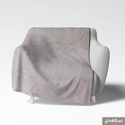 شال مبل شاران هوم مدل مخملی طرح ساده سایز 100×180 سانتی متر