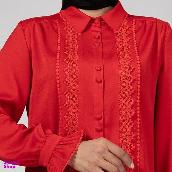 شومیز زنانه برنس مدل جیران رنگ قرمز