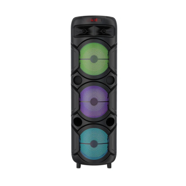اسپیکر 8.5 اینچ بلوتوثی قابل حمل سان رایز مدل Boom Box 500 به همراه میکروفون و ریموت کنترل