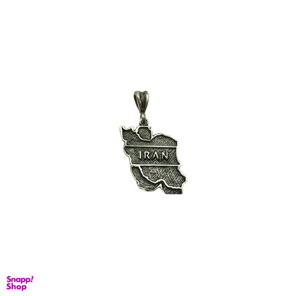 پلاک گردنبند نقره 925 عیار طرح ایران کد 45010 PLK