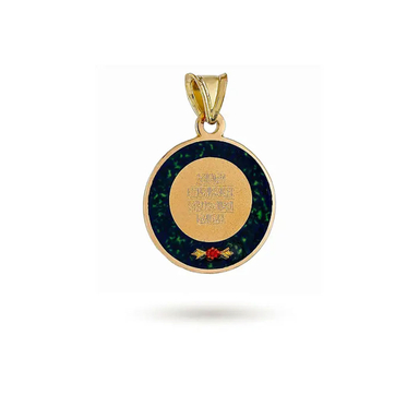 پلاک گردنبند طلا 18 عیار دخترانه میلی گالری طرح وان یکاد کد MT804
