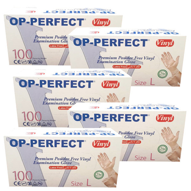 دستکش یکبار مصرف اپی پرفکت مدل 5 سایز لارج 5 بسته 100 عددی
