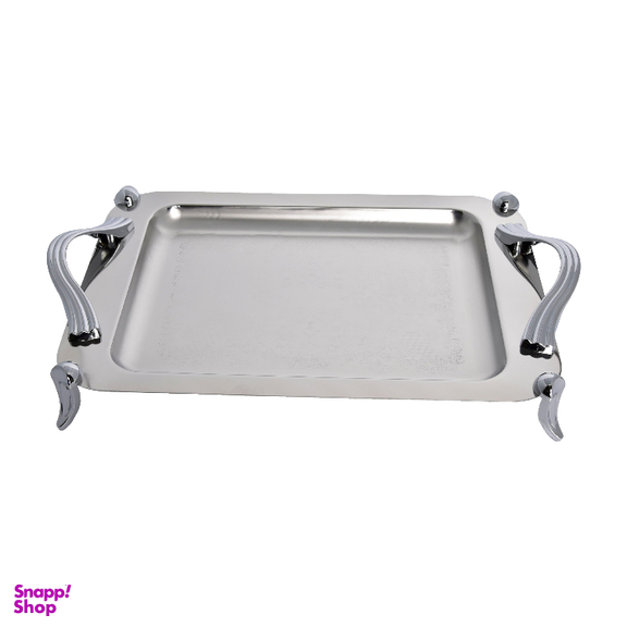 سینی کوچک استیل پایه دار مات یونیک کد 4046