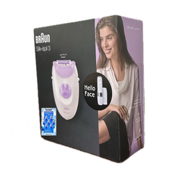 اپیلاتور براون مدل Hello Face به همراه ماشین اصلاح موی صورت بانوان براون مدل 01