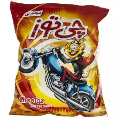 اسنک موتوری بزرگ چی توز وزن 65 گرم