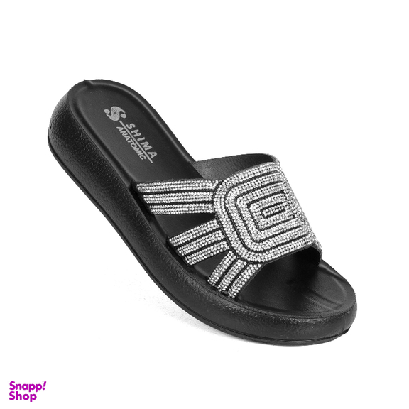 دمپایی زنانه شیما مدل ارمیا رنگ مشکی