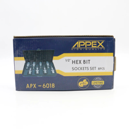 چار آلن بکس بیت خور اپکس مدل YP-APX-6018-1/2INCH مجموعه 8 عددی