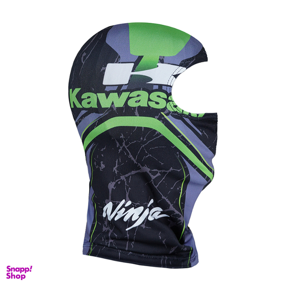 فیس موتور سواری مدل KAWASAKI رنگ مشکی طوسی سبز