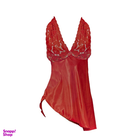 لباس خواب ساتن زنانه کد 2022 رنگ قرمز