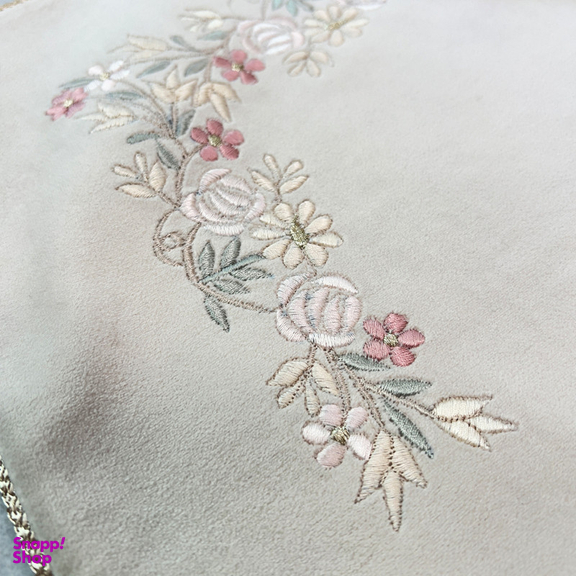 سجاده و جانماز صفاهوم مدل گلریز گلدوزی طرح عروس کد 6